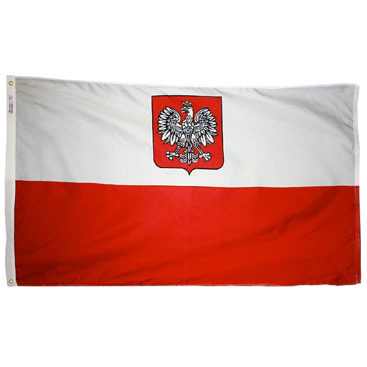 4X6 FT NYL-GLO POLAND W/EAGLE