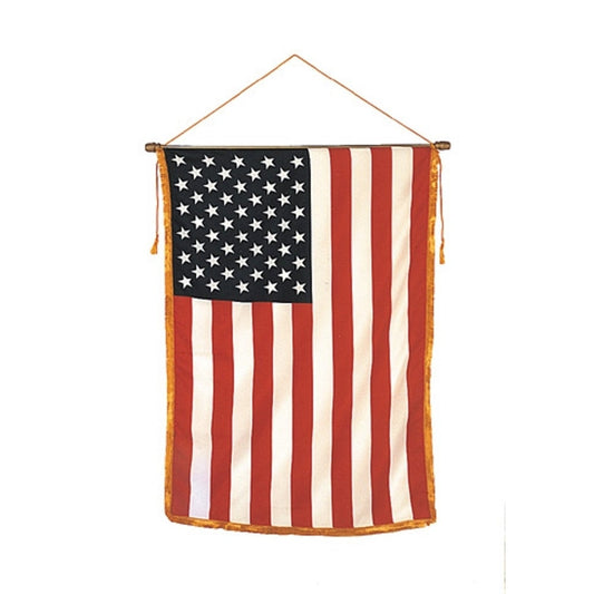 24X36 IN EB US BANNER FRINGED