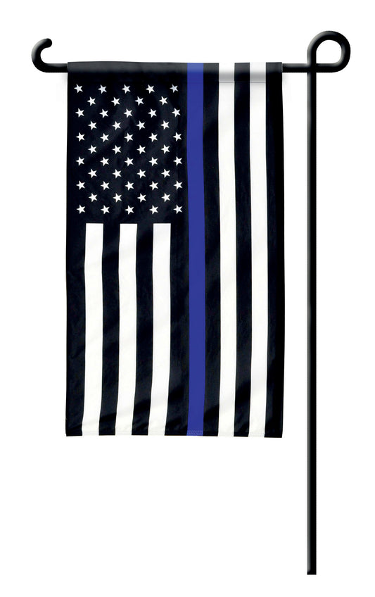 12X18 IN THIN BLUE LINE US GARDEN FLAG