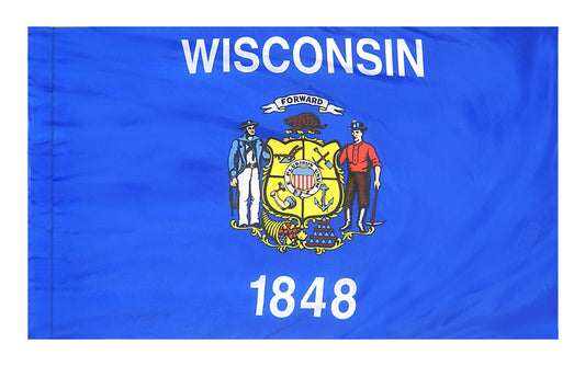 3X5 FT COL NYL-GLO WISCONSIN