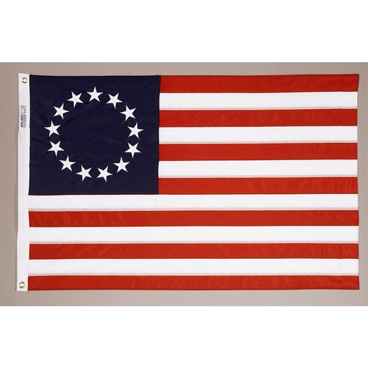 3X5 FT BULLDOG BETSY ROSS EMBR