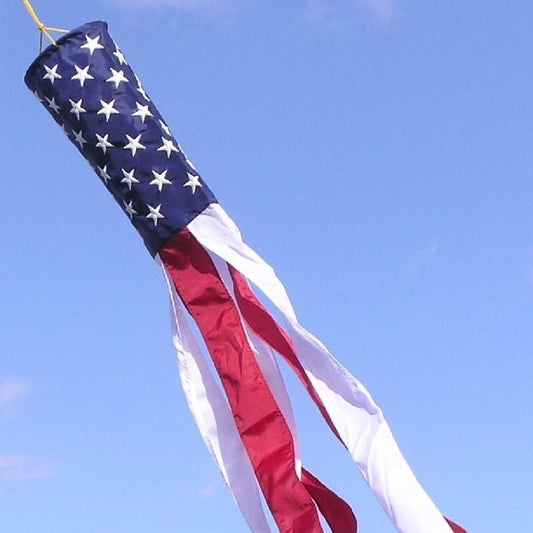 5X36 IN NYLON US WINDSOCK 6-STRIPE