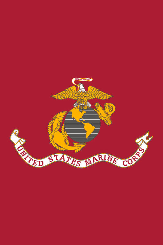 12X18 IN US MARINE CORP SEAL GARDEN BAN