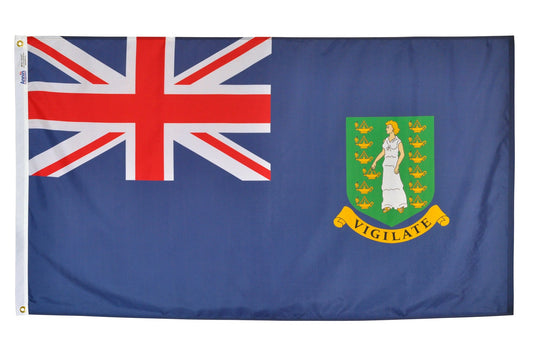 5X8 FT NYL-GLO BRIT VIRGIN ISLANDS BLUE
