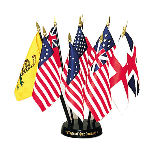 4X6 IN EB FLAGS/OUR COUNTRY SET