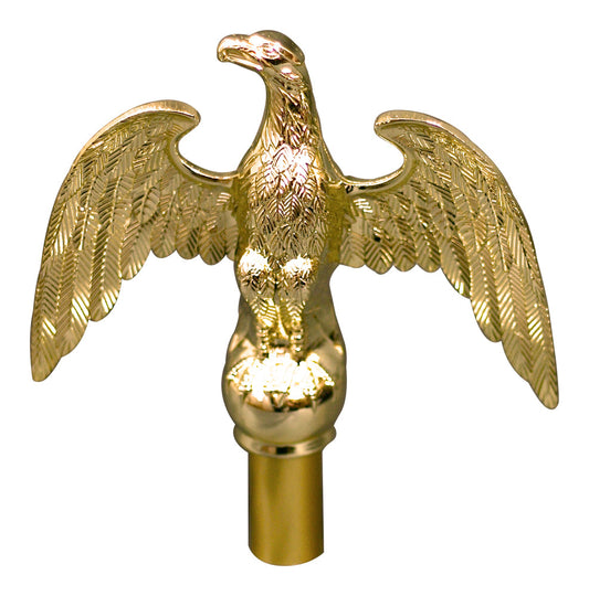 5A 5 IN BRASS PLATED ALUM EAGLE