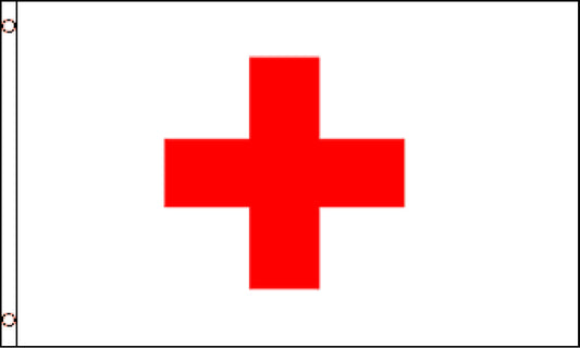 3X5 FT NYL-GLO RED CROSS
