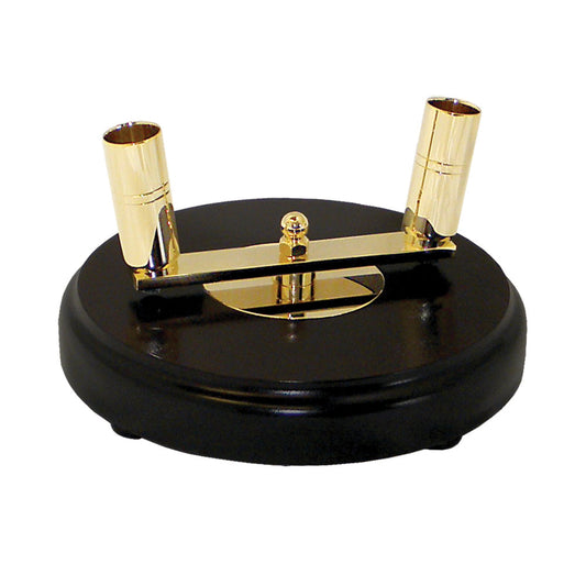 SIGNATURE MAHOGANY TWO-HOLE FLOOR STAND