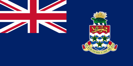 12X18 IN CAYMAN ISLANDS - BLU W/WHT DISK