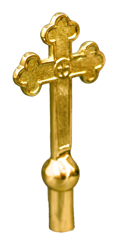 55AA BRASS PLATED CHURCH CROSS