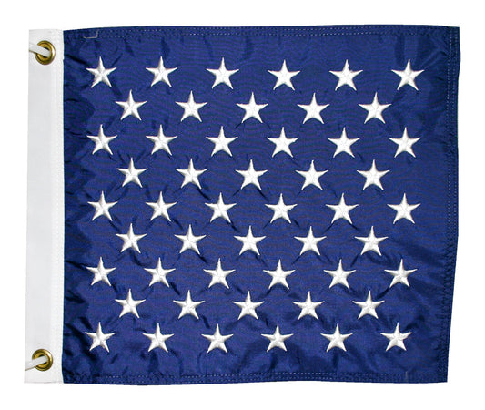 13X15 IN NYL-GLO US UNION JACK EMB