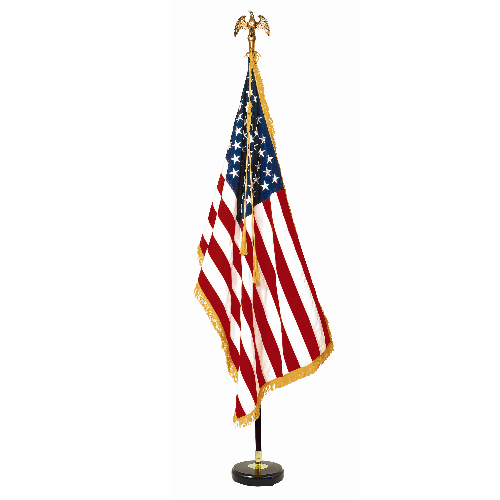 35X-SIG MAHOGANY US FLAG SET