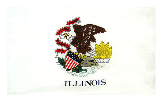 3X5 FT COL NYL-GLO ILLINOIS