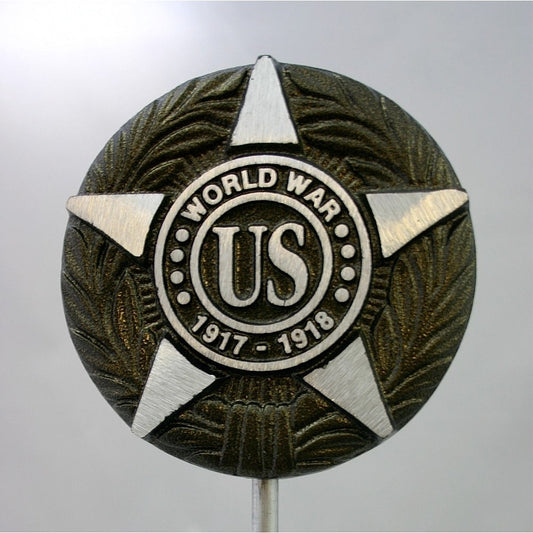 GRAVE MARKER-ALUMINUM WWI
