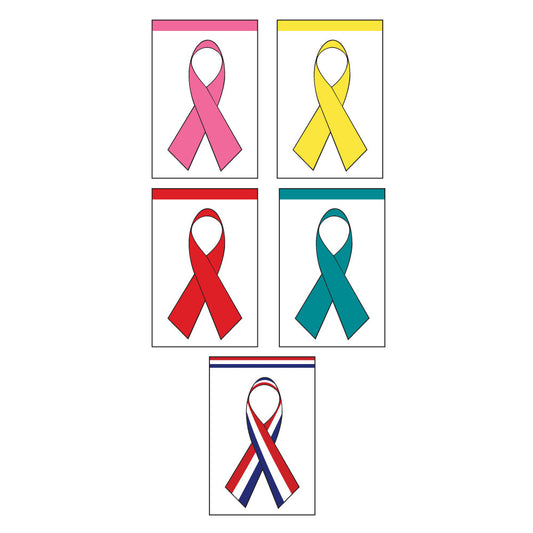 12X18 IN NYL-GLO RIBBON BANNER YELLOW