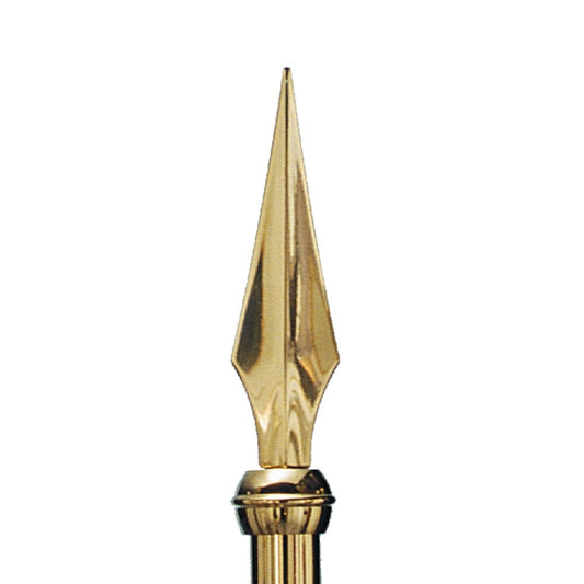7 IN BRASS STAFF SPEAR