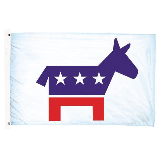 3X5 FT NYL-GLO DEMOCRAT