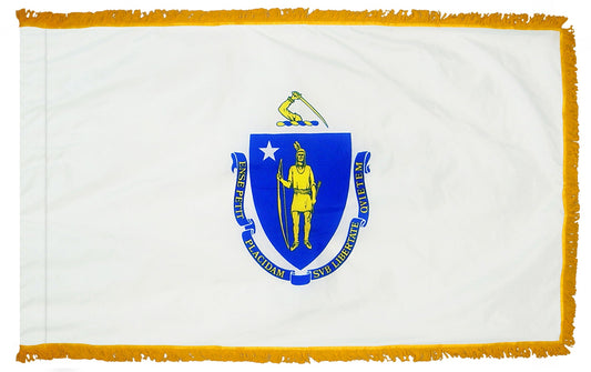 3X5 FT COL NYL-GLO MASSACHUSETTS FRG