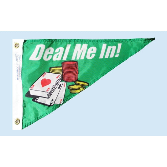 10X15 IN NYL-GLO DEAL-ME-N PENNANT