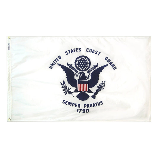 12X18 IN NYL-GLO US COAST GUARD