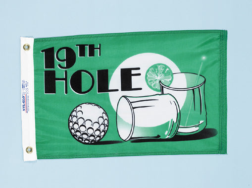 12X18 IN NYL-GLO NEW 19TH HOLE