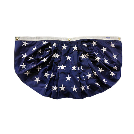 18X36 IN NYL-GLO EMBROIDERED STAR FAN