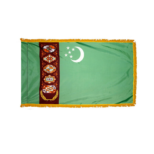 3X5 FT COL NYL-GLO TURKMENISTAN FRG
