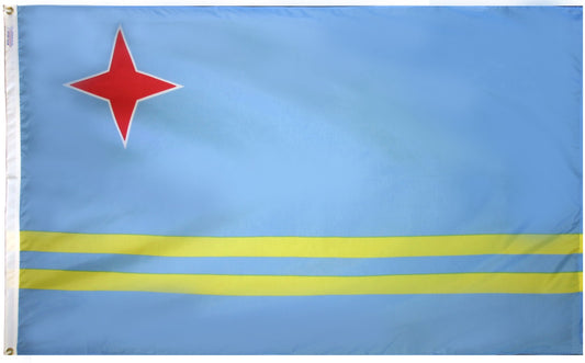 3X5 FT NYL-GLO ARUBA FLAG