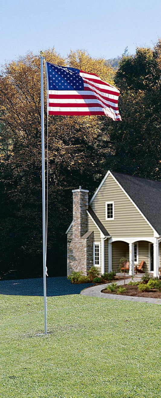 20 FT PATRIOT POLE-W/4X6 FLAG NYL-GLO