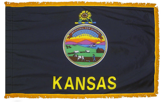 3X5 FT COL NYL-GLO KANSAS FRG