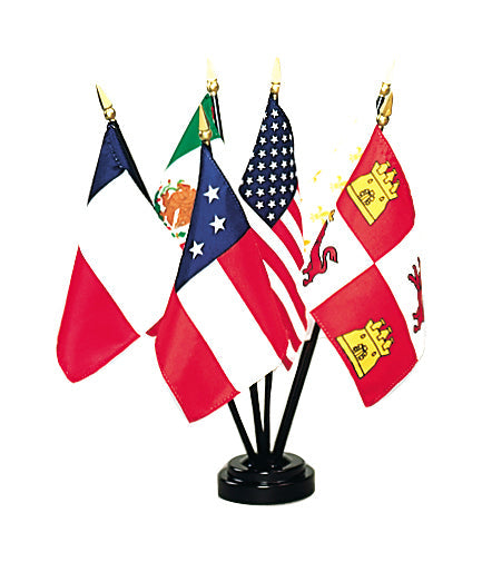 4X6 IN EB 6 FLAGS OF TEXAS SET