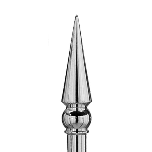 85C 8 IN CHROME PLATED ROUND SPEAR