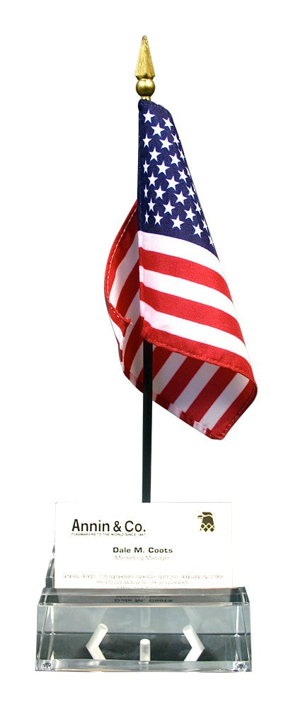 CRYSTAL CARD HOLDER & US FLAG