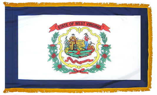 3X5 FT COL NYL-GLO WEST VIRGINIA FRG