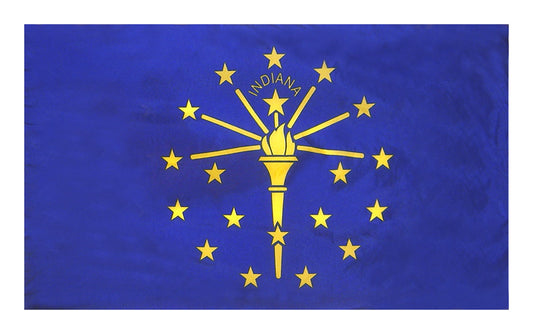 3X5 FT COL NYL-GLO INDIANA