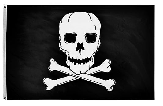 4X6 FT NYL-GLO JOLLY ROGER