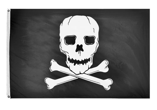 12X18 IN NYL-GLO JOLLY ROGER