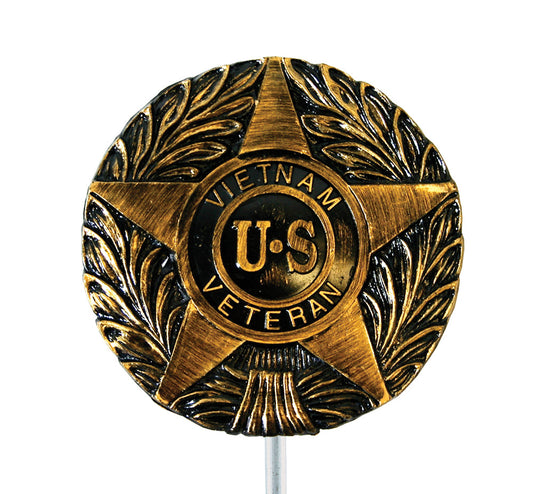 GRAVE MARKER PLASTIC VIETNAM STAR